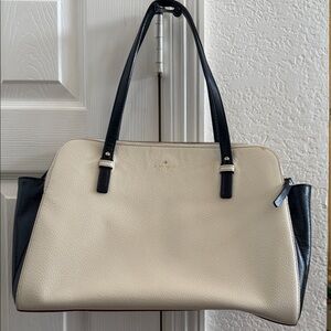 Kate Spade Black and Cream Shoulder Bag